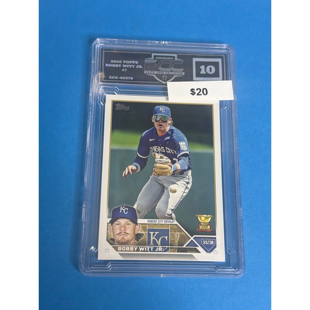 2023 Topps Bobby Witt Jr. #7 Kansas City Royals ECC 10 Gem Mint Graded Card